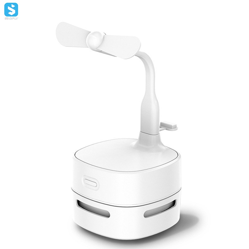 Mini Fan Vacuum Cleaner 2-in-1 desktop cleaner